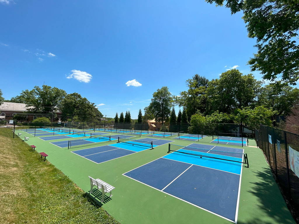 The pickleball courts at VFMAC.